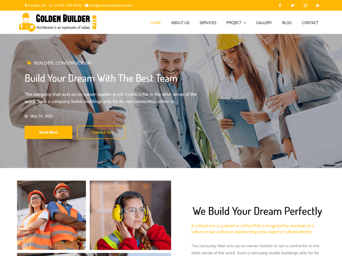 Golden Builder Pro – Multi Purpose WordPress Theme